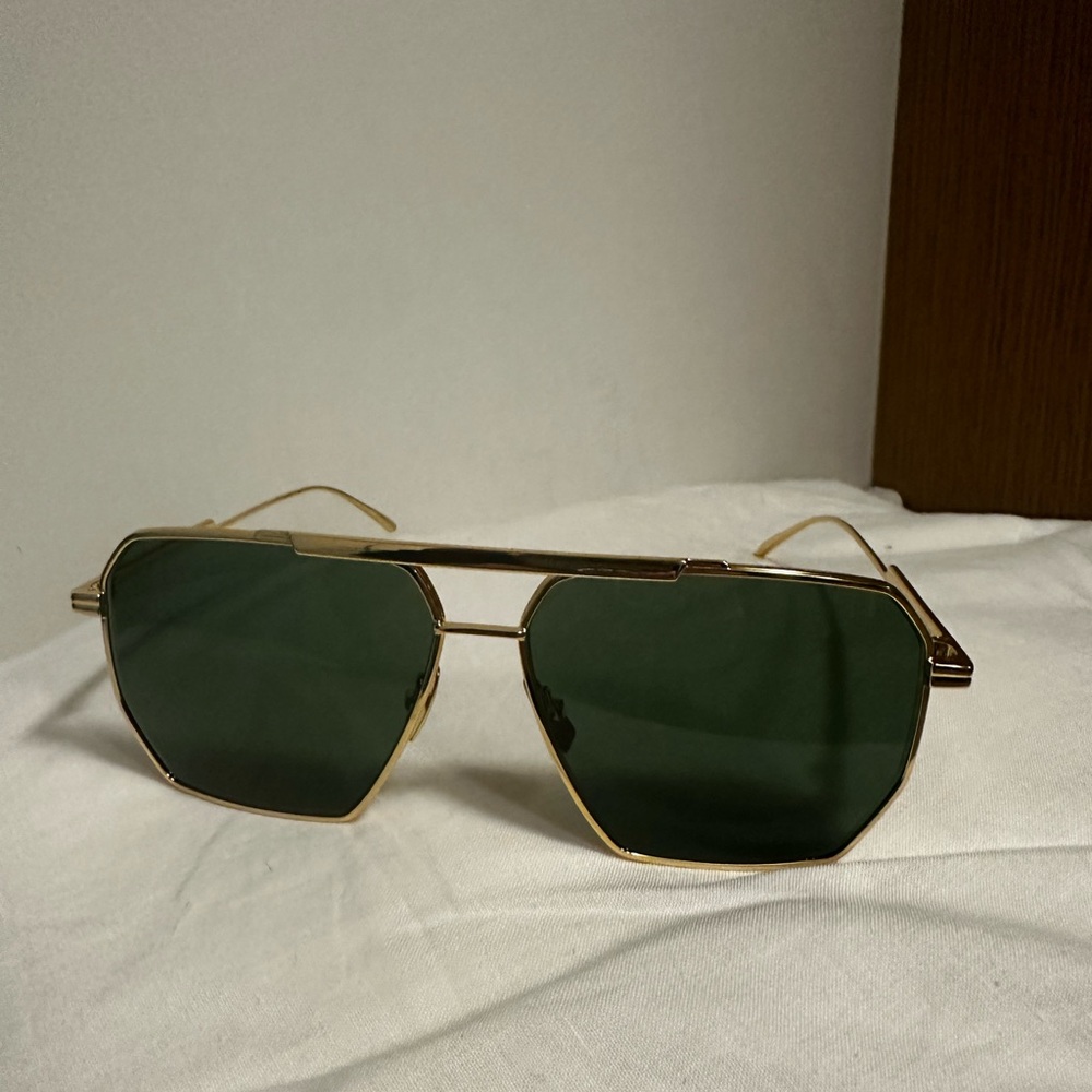 Bottega Veneta Aviator Metal Sunglasses